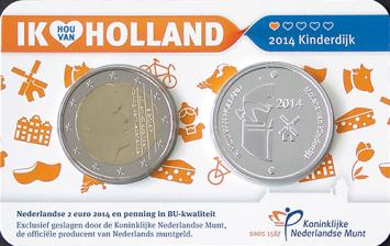 Holland Coin Card 2 Euro 2014 Coincard Zilver